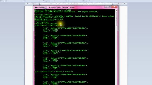 FIND LIMIT METHOD IN MONGODB DEMO смотреть онлайн