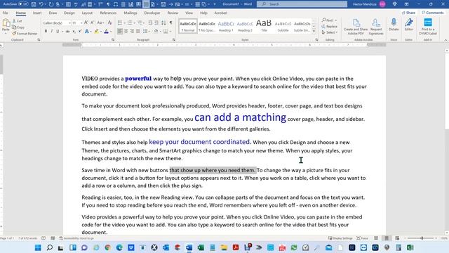 How to change the font size, font color, font in Microsoft Office 365 (MS Word) смотреть онлайн