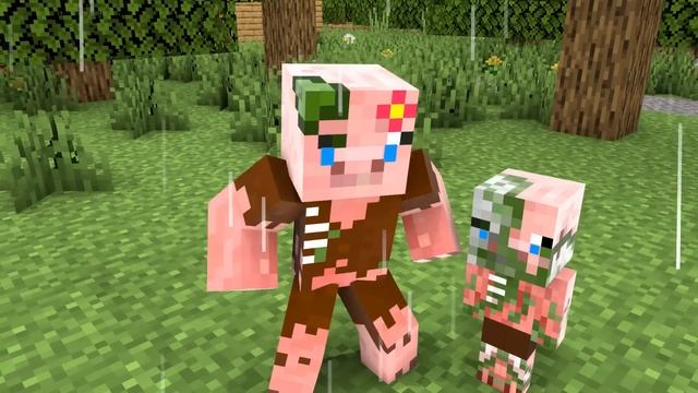 Monster School : Bad Baby Zombie Pigman and Good Baby Wither Skeleton - Minecraft Animation смотреть онлайн