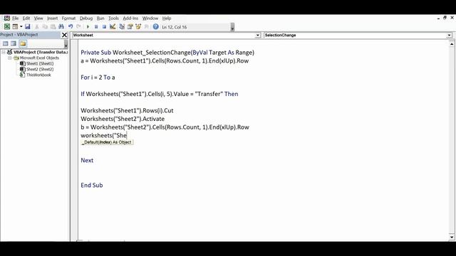 VBA to Move rows Automatically from one sheet to another - Excel VBA Macro Example смотреть онлайн