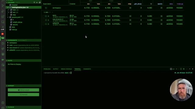 DVC Extension for VS Code: How to Organize Columns in the ML Experiments Table смотреть онлайн