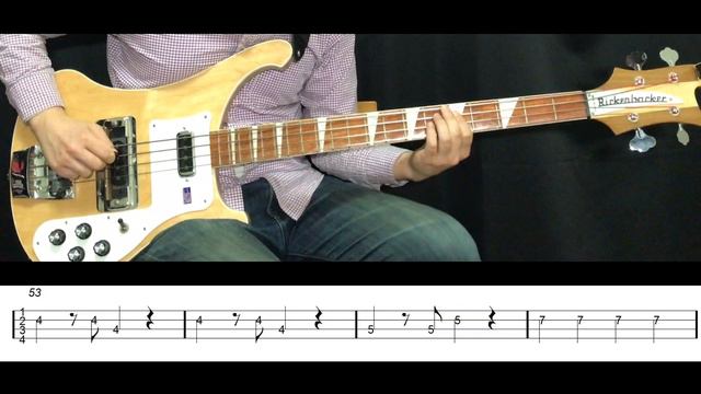 【ベースTab譜】Help! / ヘルプ! - ビートルズ (The Beatles Bass TAB) смотреть онлайн