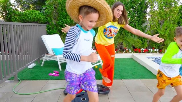 Vlad and Niki want to play with water toys and go to Aquapark смотреть онлайн