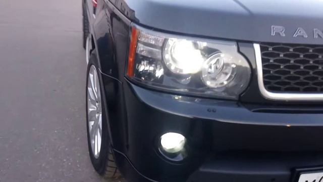 Range Rover Sport 2013. Замена галогенных ламп на LED.