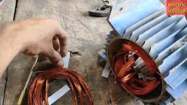 Khaitan 0.5 HP monoblock pump Rewinding best motor winding #electricsolution 2021 || смотреть онлайн