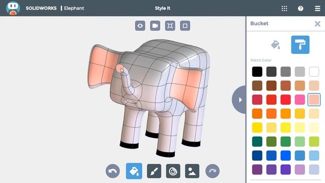 Apps for Kids - Style an Elephant - SOLIDWORKS смотреть онлайн