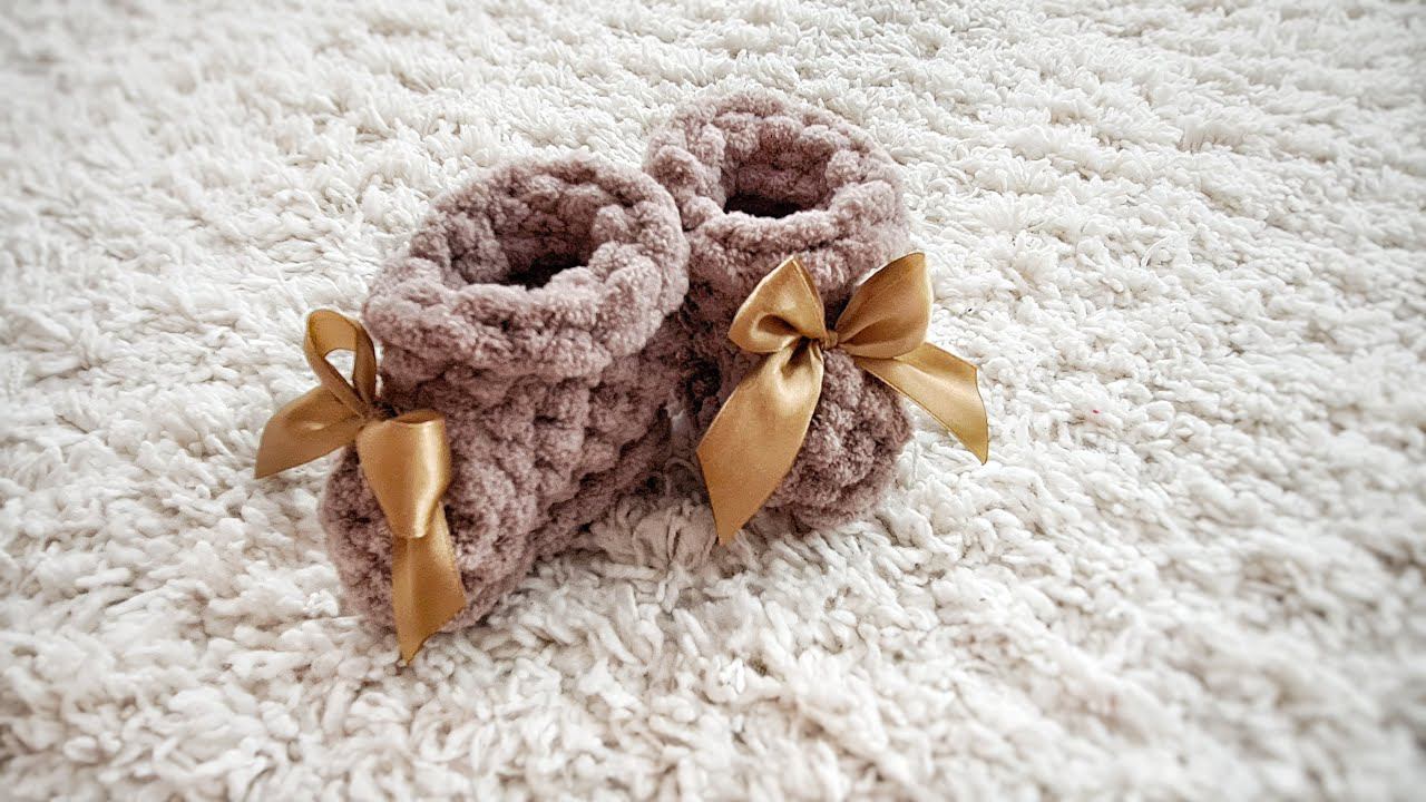 #МК Пинетки из Alize Puffy | Booties From Alize Puffy