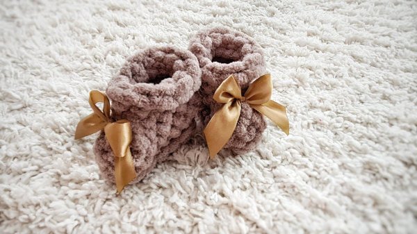 #МК Пинетки из Alize Puffy | Booties from Alize Puffy