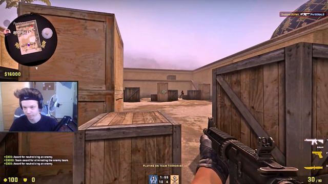 ИГРАЮ С ВХ НА АИМ КАРТЕ ПРОТИВ ДРУГА! ОБМАНУЛ ДРУГА! (CS:GO) смотреть онлайн