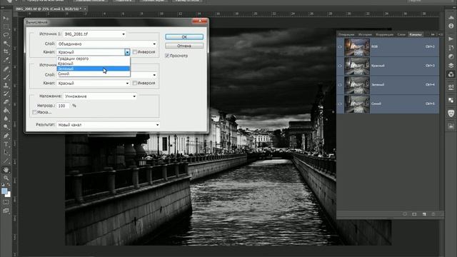 ЧБ на основе каналов
