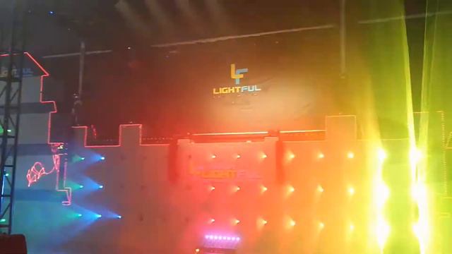 Laser show with Dragon Effect in Guangzhou Pro Light & Sound 2018 смотреть онлайн