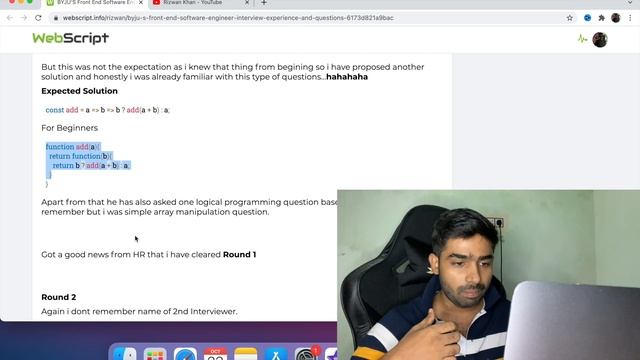 BYJU'S Software Engineer Interview Experience | Front End Role смотреть онлайн