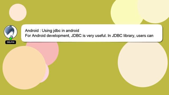 Android : Using jdbc in android смотреть онлайн