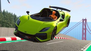 Машинки прыгают с трамплина | Мультфильмы для детей - Сборник № 53 🚔 Мир машинок 🚔