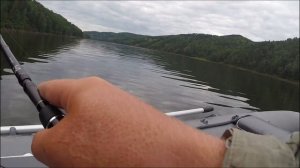 Рыбалка на КВХ вечером. Рыбалка в заливе красноярского водохранилища. Погромка. Воблер на щуку