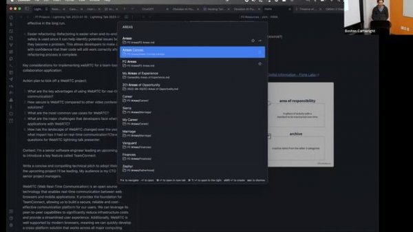 How I use Obsidian + OpenAI / ChatGPT to grow and augment myself as a software engineer