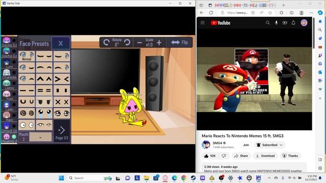 Me in Gacha reacting to Mario reacts to Nintendo memes 15 ft. SMG3 смотреть онлайн