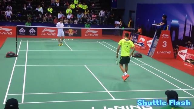 Lin Dan vs Lucas Claerbout Perfect camera angle 2015 смотреть онлайн