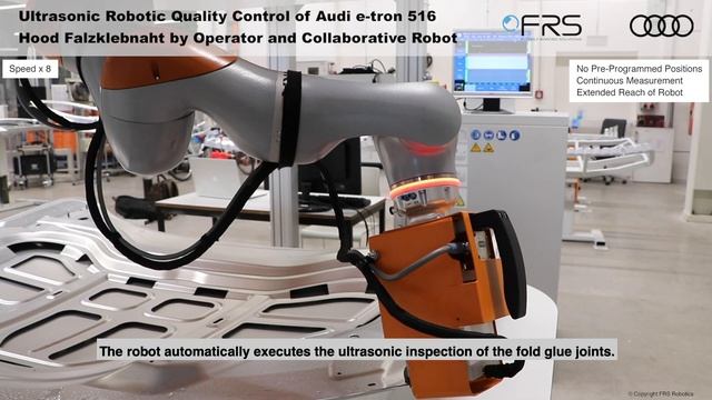 FRS URQC-200 ultrasonic robotic quality control at Audi Brussels plant смотреть онлайн