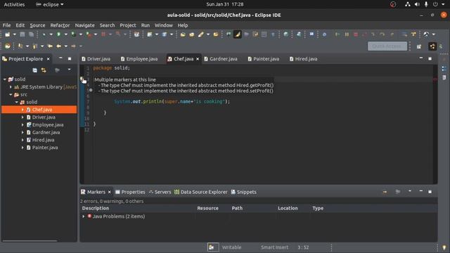 Principio da SEGREGAÇÃO DE INTERFACE - SOLID EM JAVA смотреть онлайн