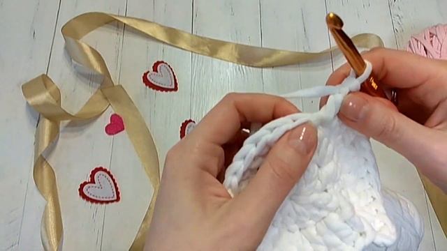 ? Корзина из трикотажной пряжи ? Вязание из трикотажной пряжи для начинающих. смотреть онлайн