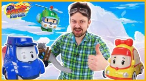 РОБОКАР ПОЛИ И АЛЕКС ГАРАЖ СТРОЯТ МОСТ