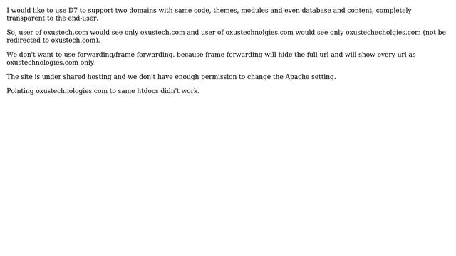 Hosting Multiple Domains seamlessly with same site code, theme, modules, data etc. not a... смотреть онлайн