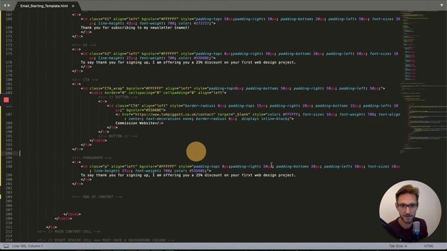 How to design & code HTML emails (Part 3 - Adding our HTML content) смотреть онлайн