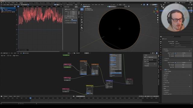 How to: Abstract 3D Audio Visualizer + FREE FILE | BLENDER TUTORIAL | SHADER NODES смотреть онлайн