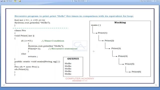Recursion in Java ( PART-1 ) | Recursive Function | Java | Class 11th | class 12th | ISC смотреть онлайн