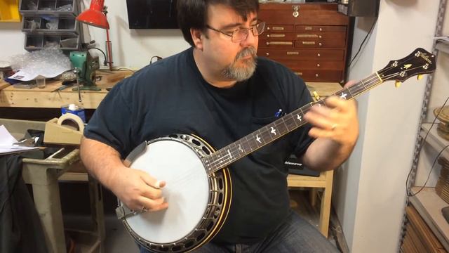 1929 Pre War RB-1 Gibson Banjo with a Coke Bottle headstock. All original. смотреть онлайн