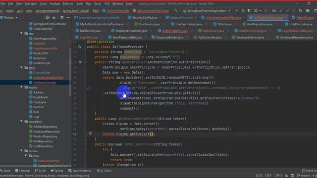 8. Spring boot tutorial (JWT token security) with Live coding смотреть онлайн