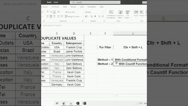 Find Duplicates Values in MS Excel смотреть онлайн