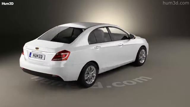 Geely Emgrand EC7 2014 3D model by Hum3D.com смотреть онлайн