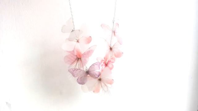 Butterfly necklace | Колье с бабочками | Обзор моих украшений смотреть онлайн