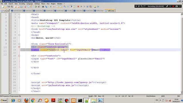 Tutorial php part 20 form email bootstrap смотреть онлайн