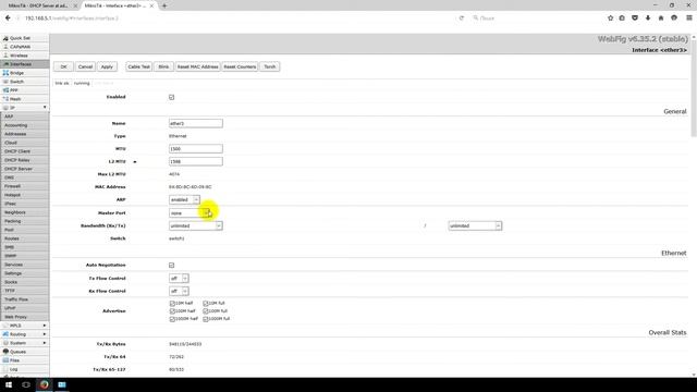 Настройка IP и DHCP на MikroTik RB951G-2HND смотреть онлайн