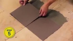 Укладка плитки на фанеру.Видео урок