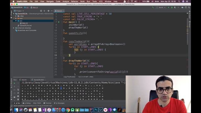 Implementing Game of life with Kotlin language by Amin. A game designed by Mr. John Horton Conway. смотреть онлайн