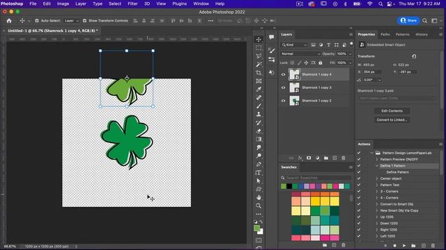 Seamless Pattern Photoshop Design Tutorial - Offset Stroke смотреть онлайн