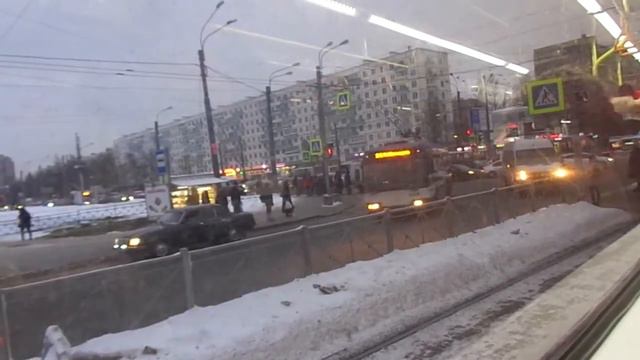 Новинка! Трамвай Санкт-Петербурга 8-184: 71-407-01 б.7500 по №23 (19.02.18) смотреть онлайн