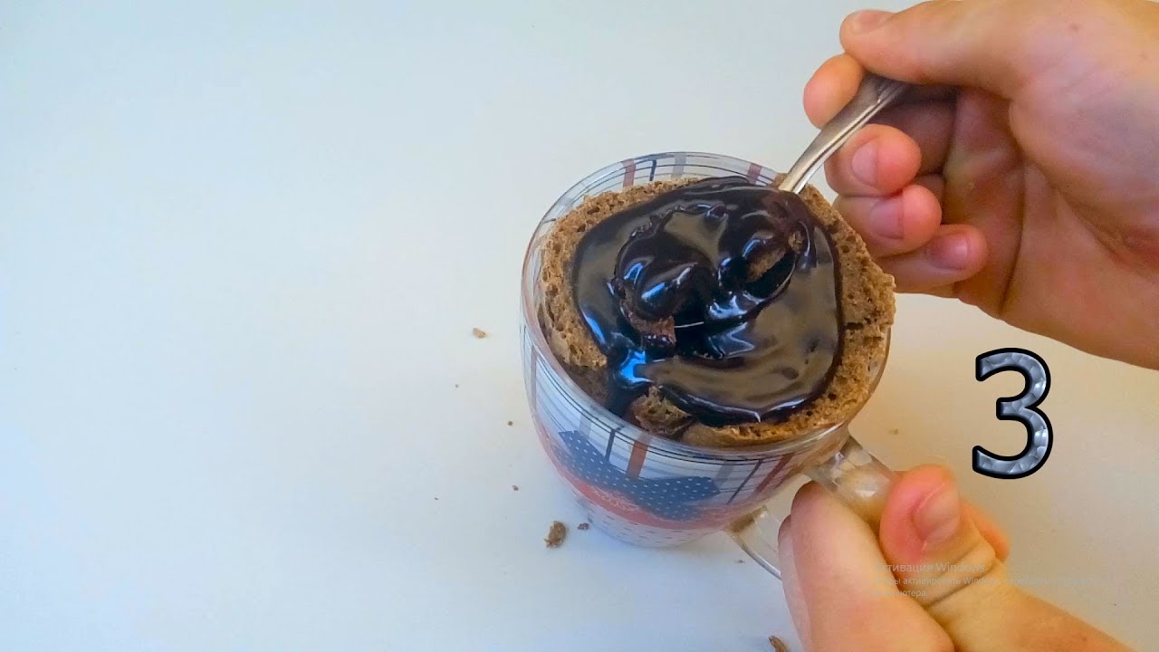 как приготовить кексы в микроволновке/кексы в кружке