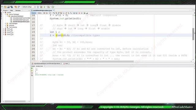 [JAVA] Arithmetic operations in JAVA смотреть онлайн
