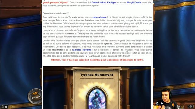 Comment avoir Tyrande gratuitement sur Hearthstone ? смотреть онлайн