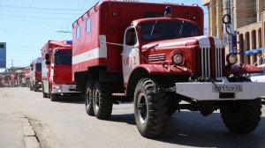 Парад пожарных авто