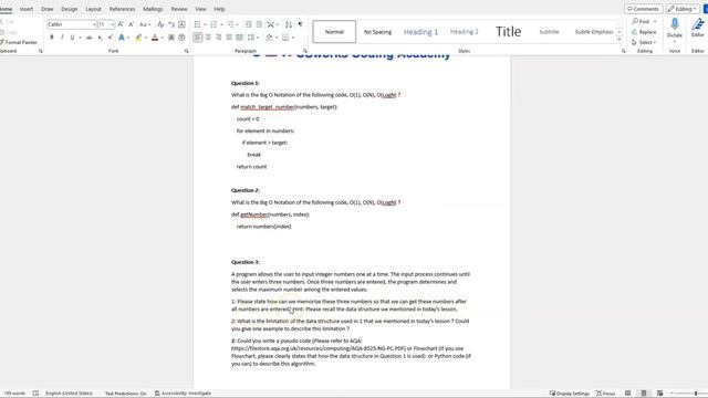 Part 3 - Algorithm Basics and Big O Notation Exercises for Zero Foundation Students смотреть онлайн