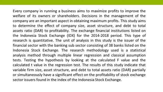 Strategy for Increasing Banking Profitability Listed in Indonesia Stock Exchange IJEBMS 2019 61 159 смотреть онлайн