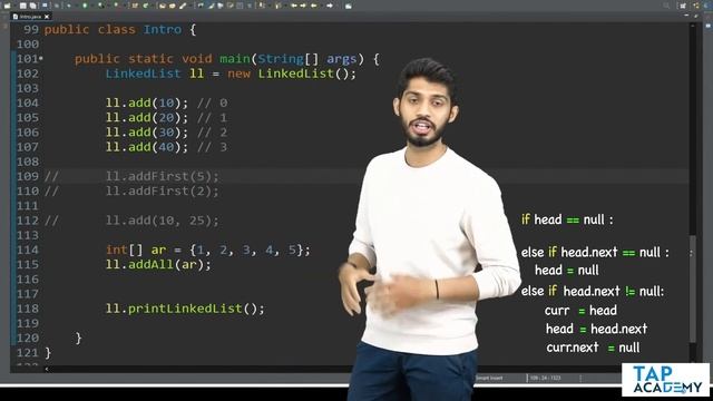 Remove First Element In Linked List | FREE DSA Course in JAVA | Lecture 97 смотреть онлайн