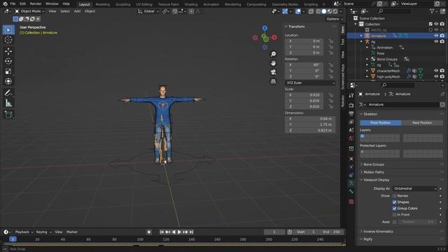 How To Use Mixamo Animations In Blender Rigify Rig смотреть онлайн