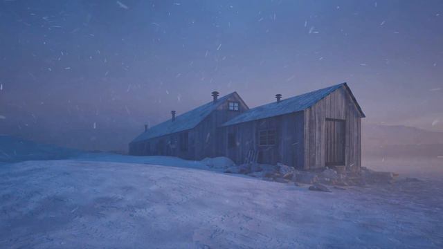 Base W - Antarctic Snowstorm Sounds For Sleeping, Winter Ambience